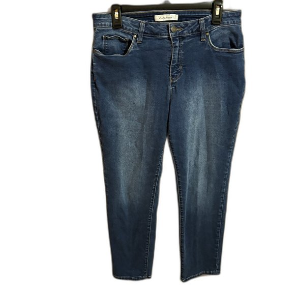 Croft & Barrow Stretch Jeans Size 12S Dark Blue - Picture 1 of 14